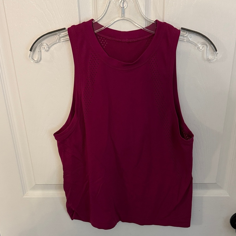 lululemon athletica Magenta Muscle Tee